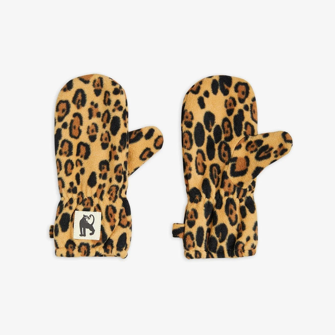 Mini Rodini Leopard Fleece Mittens