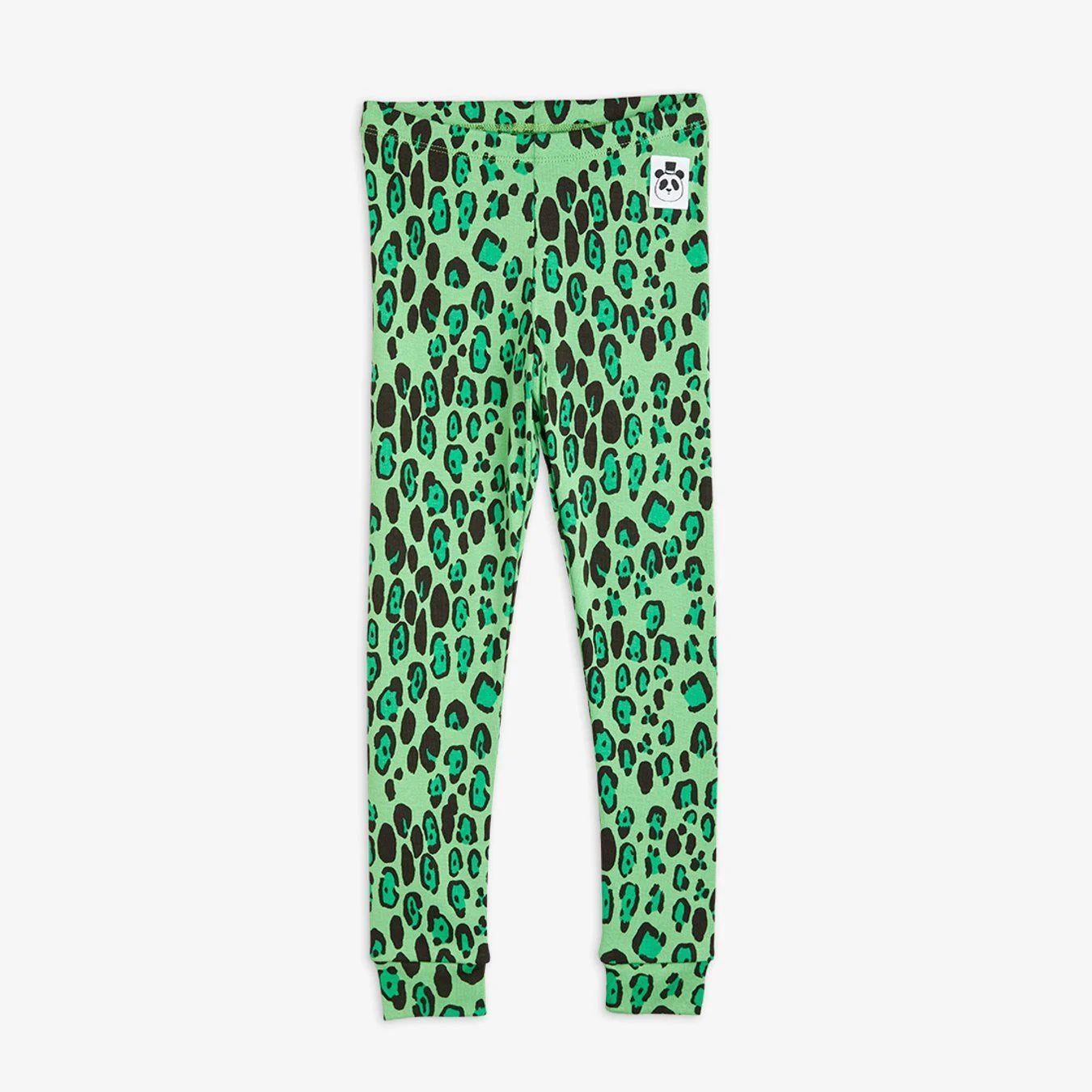 Mini Rodini Leopard Legging Green
