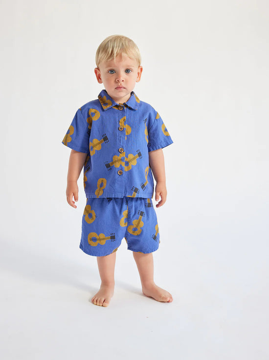 Bobo Choses Baby Acoustic Guitar All Over Woven Shorts