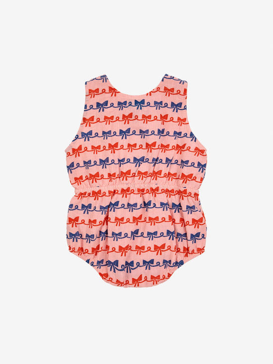 Bobo Choses Baby Ribbon Bow All Over Woven Romper