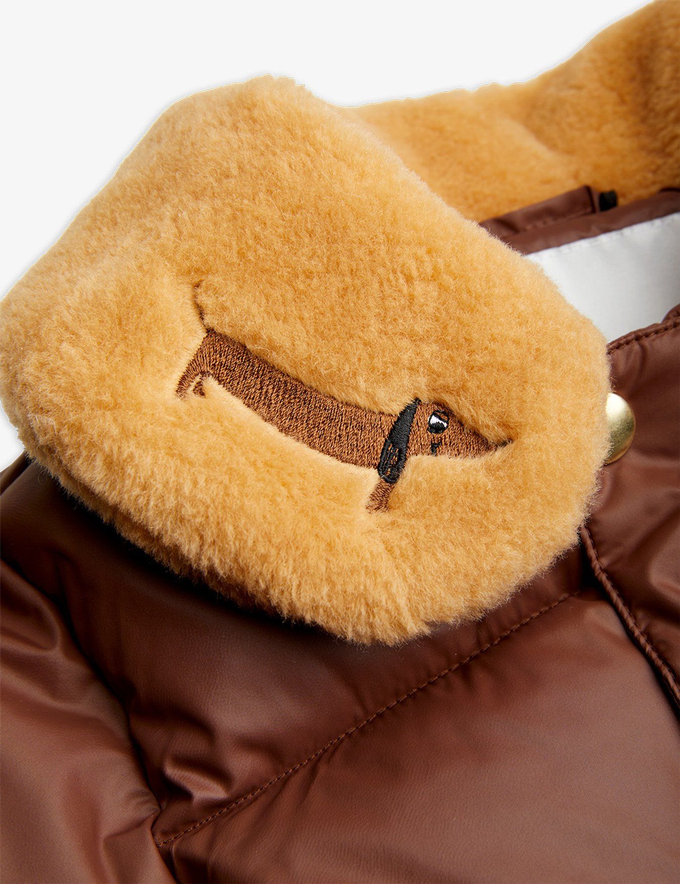 Mini Rodini Dog Embroidered Puffer Jacket