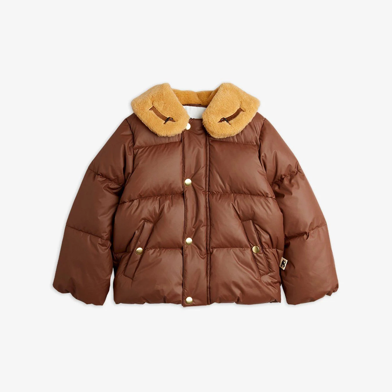 Mini Rodini Dog Embroidered Puffer Jacket