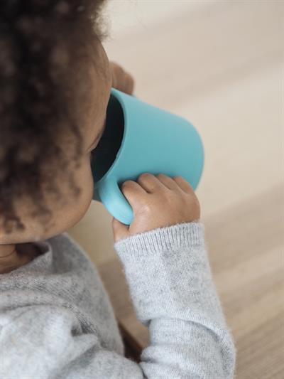 Beaba 2 Kulplu Silikon Öğrenme Suluğu - Blue
