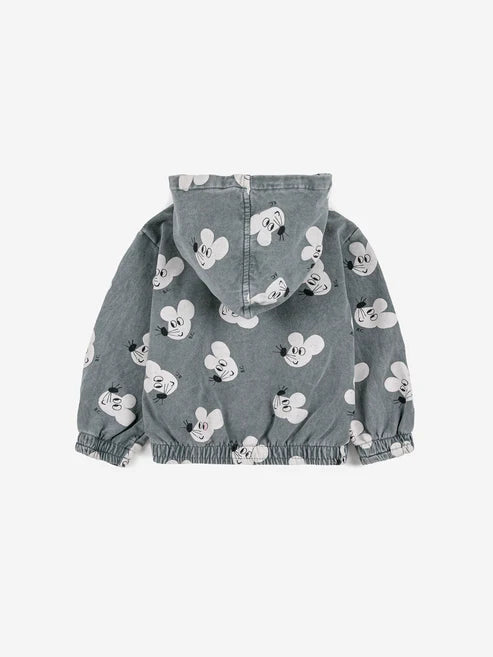 Bobo Choses Baby Mouse All Over Zipped Hoodie