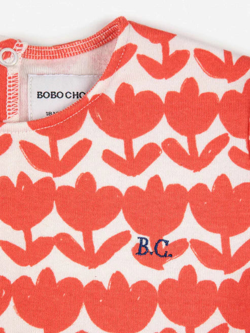 Bobo Choses Baby Retro Flowers All Over Overall