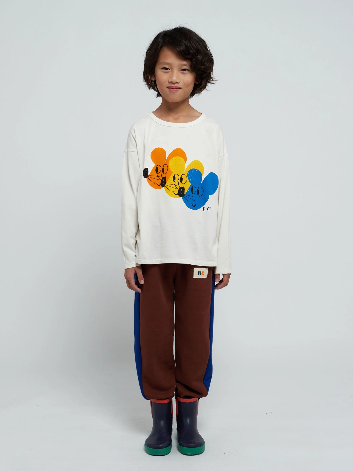 Bobo Choses Multicolor Mouse Long Sleeve T-shirt