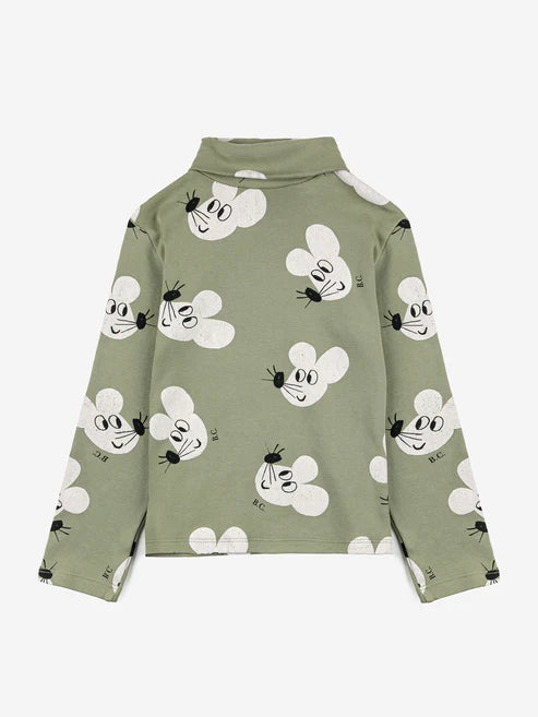 Bobo Choses Mouse All Over Turtle Neck T-shirt