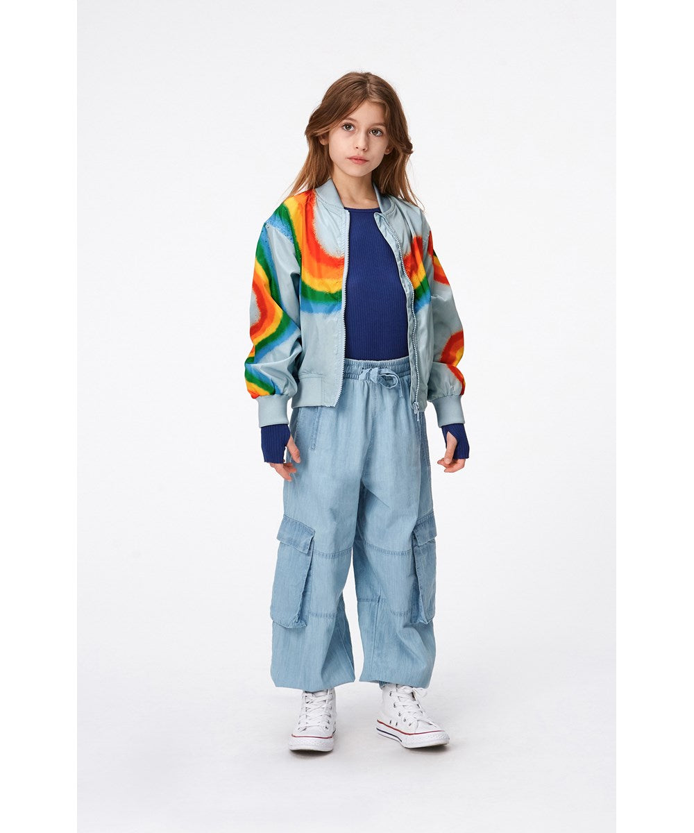 Molo Haliva Jacket- Diagonal Rainbow