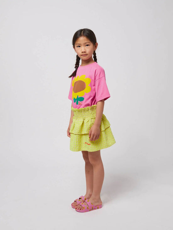 Bobo Choses Color Vichy Ruffle Skirt