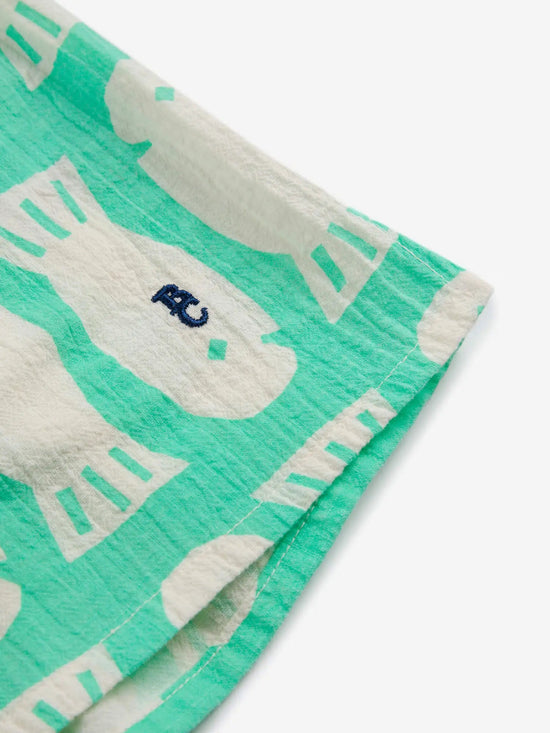 Bobo Choses Lucky Fish All Over Woven Shorts