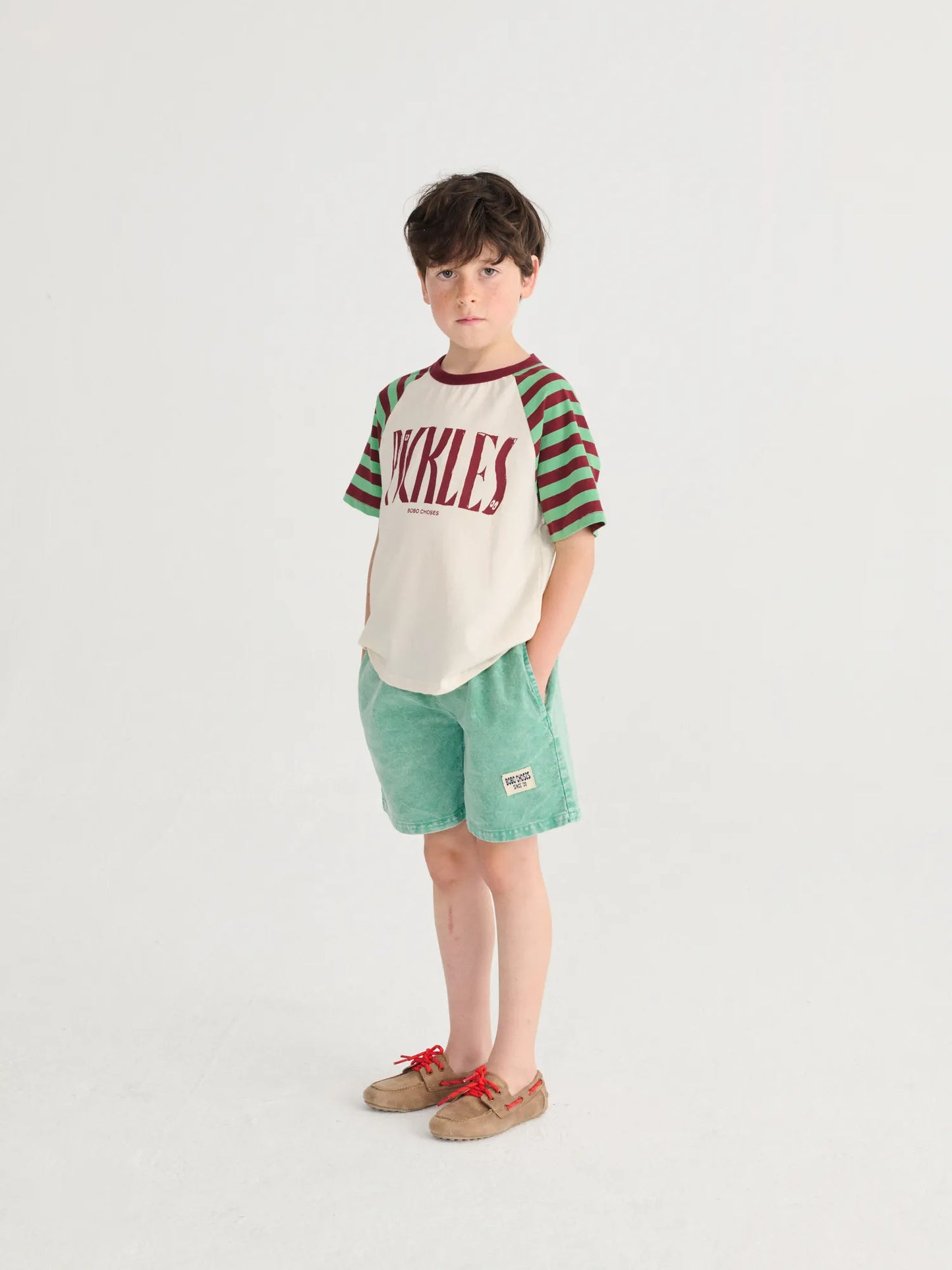 Bobo Choses Spicy Pickles Raglan T‑shirt