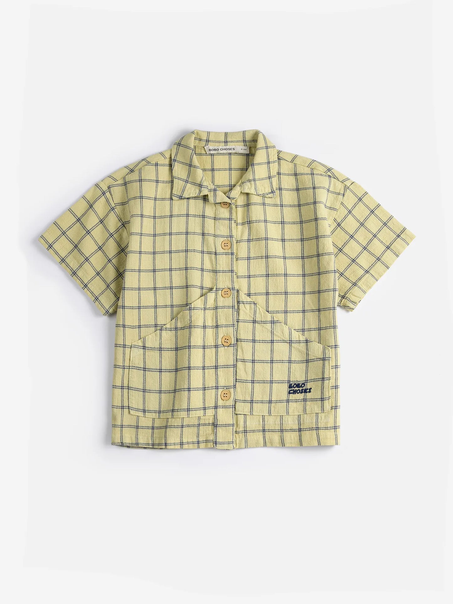 Bobo Choses Modern Spicy Window Pane Shirt