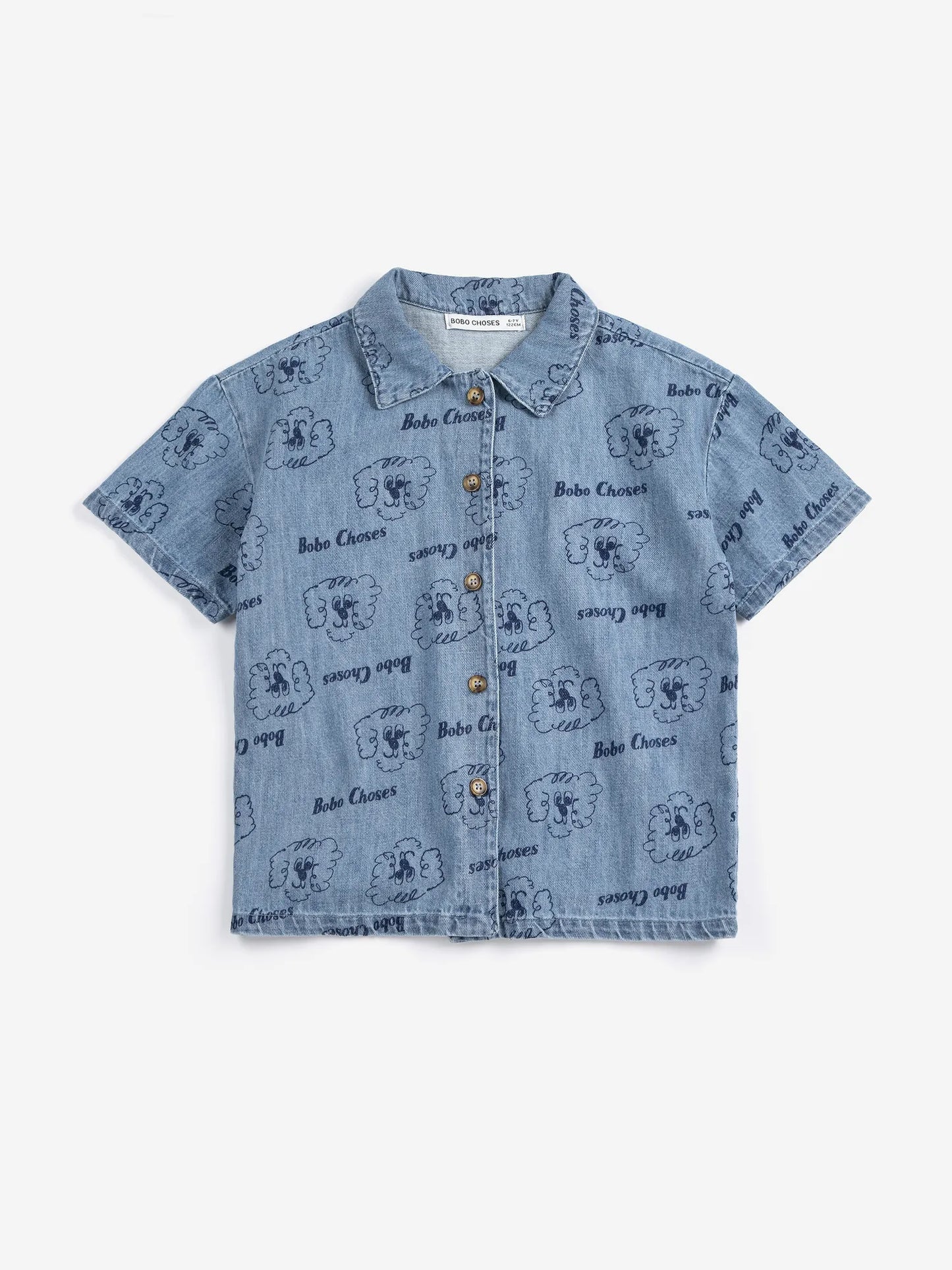 Bobo Choses Pickle The Dog Denim Shirt