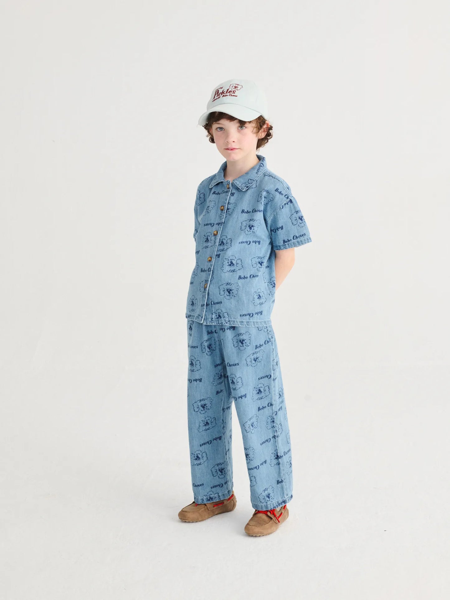 Bobo Choses Pickle The Dog Denim Shirt