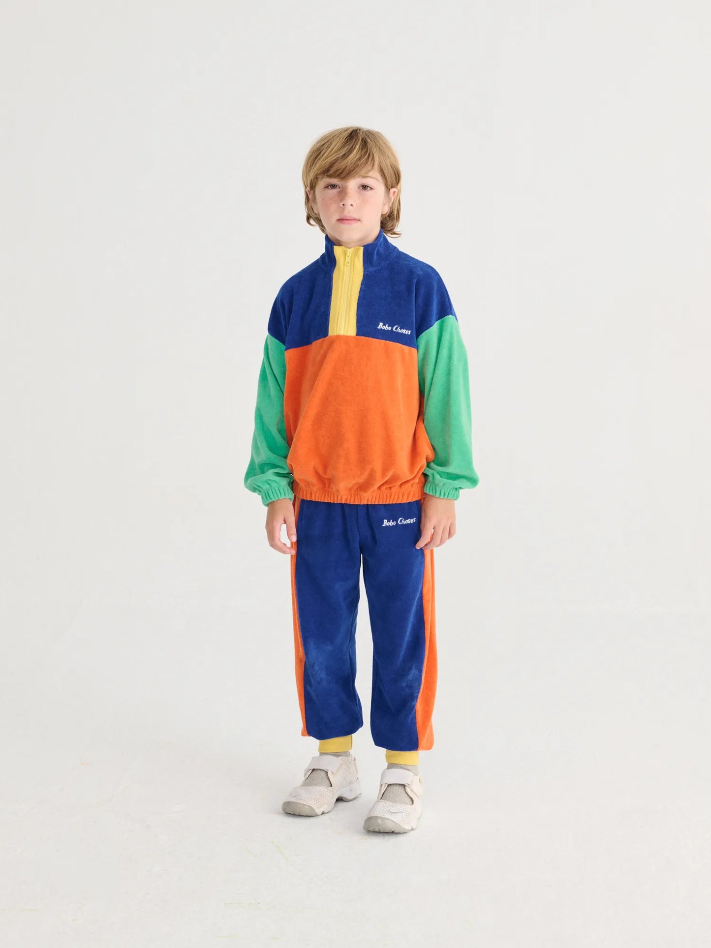 Bobo Choses Color Blocked Zipped Sweatshirt