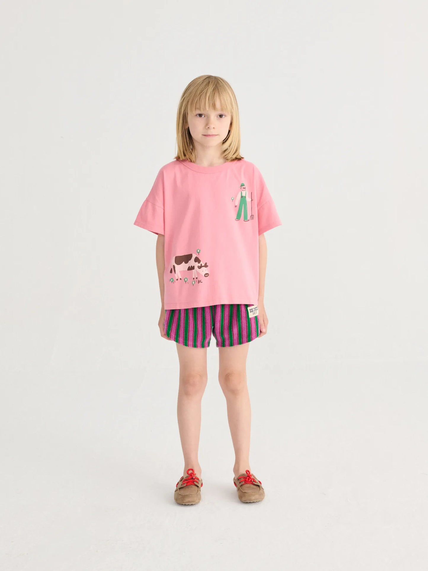 Bobo Choses Striped Terry Cloth Shorts