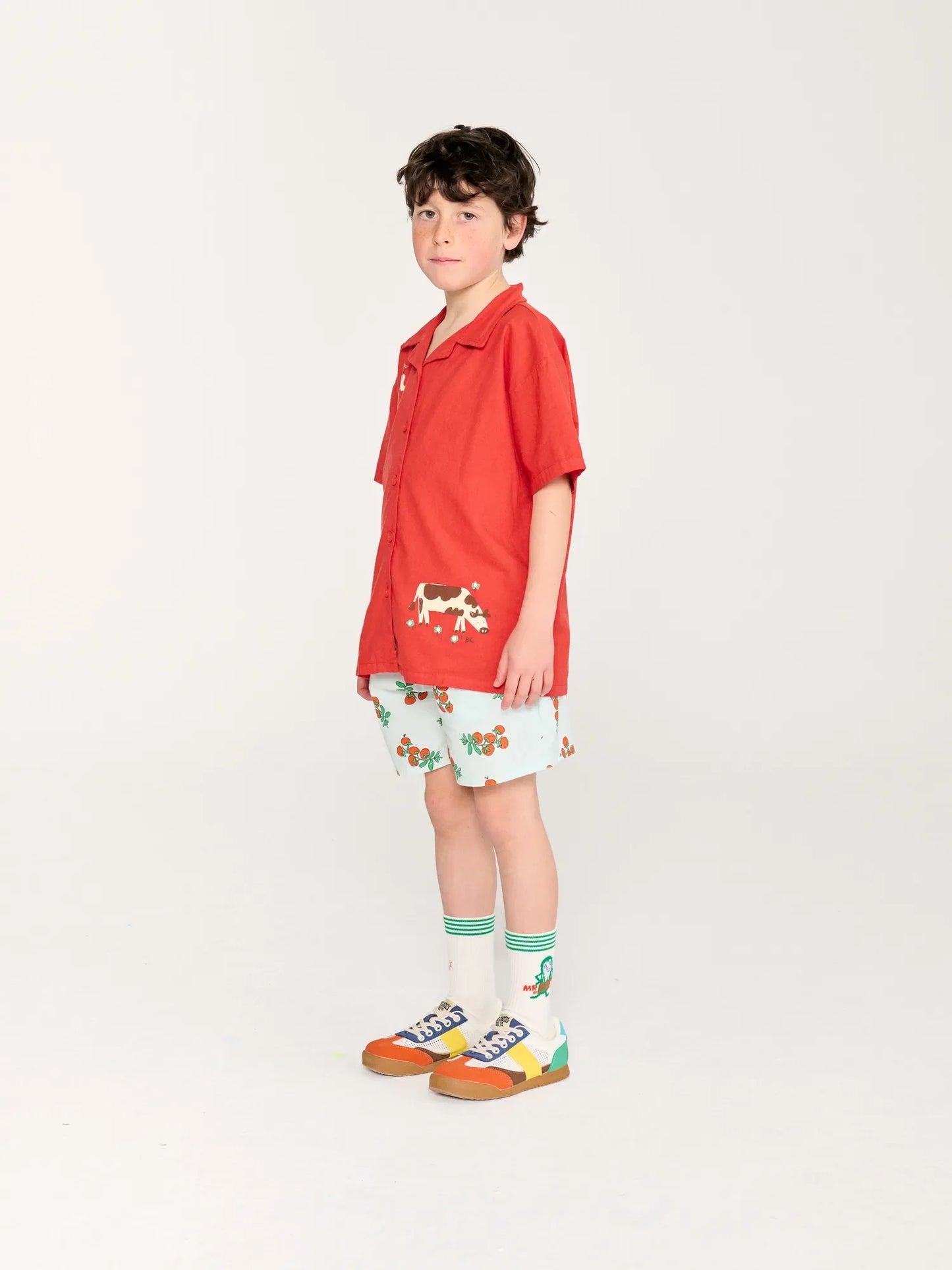 Bobo Choses Juicy Tomatoes Woven  Shorts