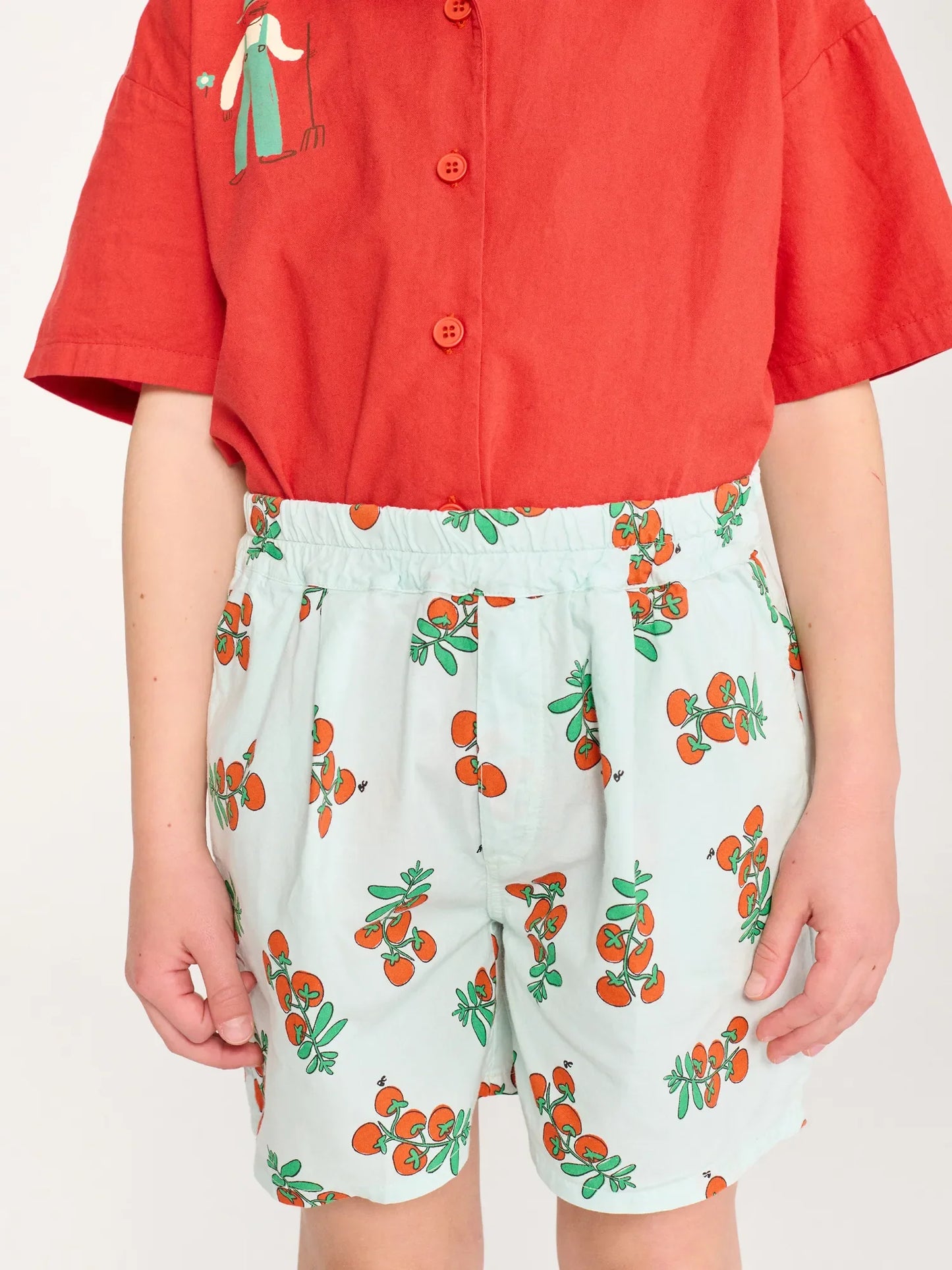 Bobo Choses Juicy Tomatoes Woven  Shorts