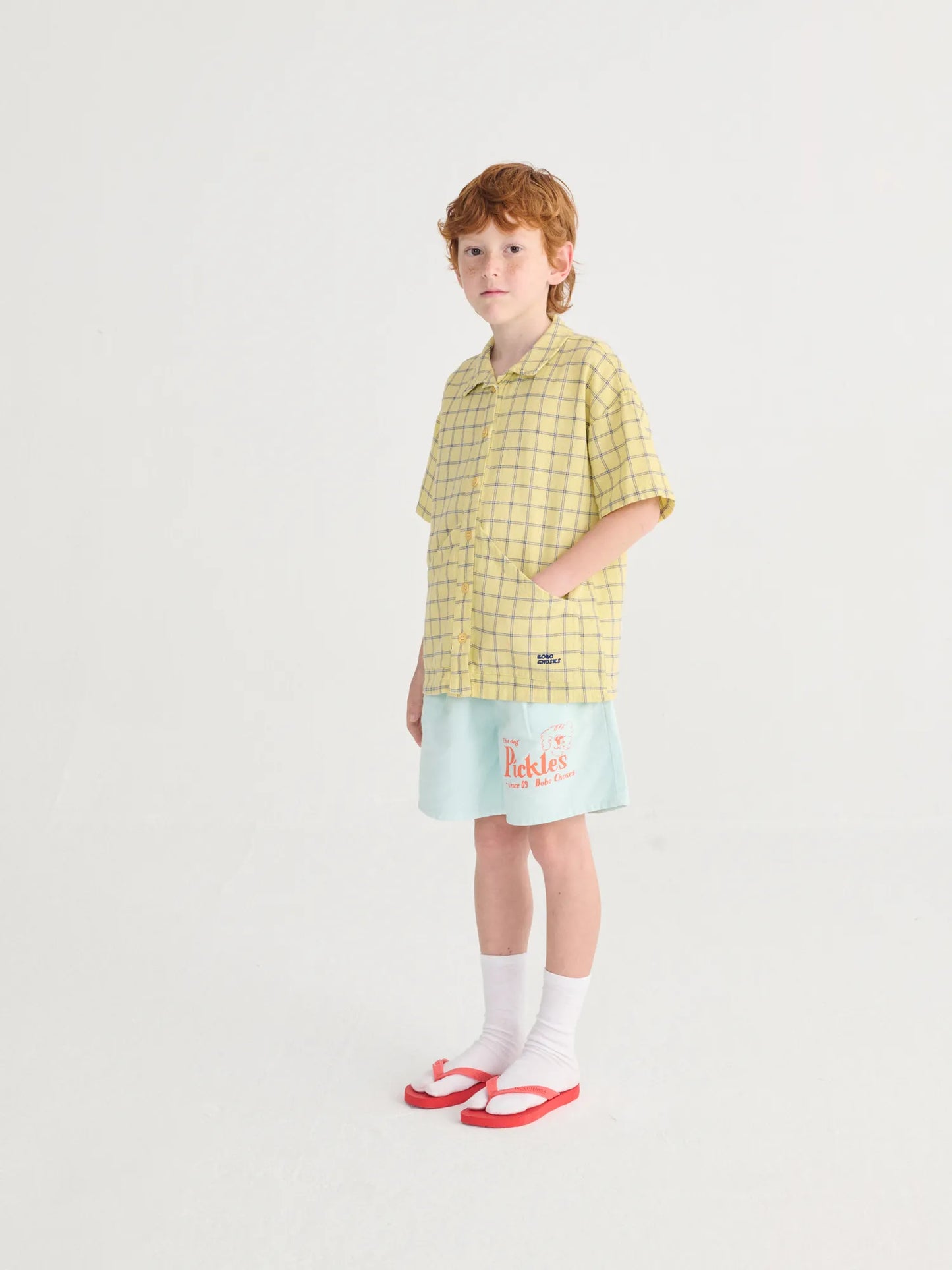 Bobo Choses Pickles The Dog Woven Bermuda Shorts