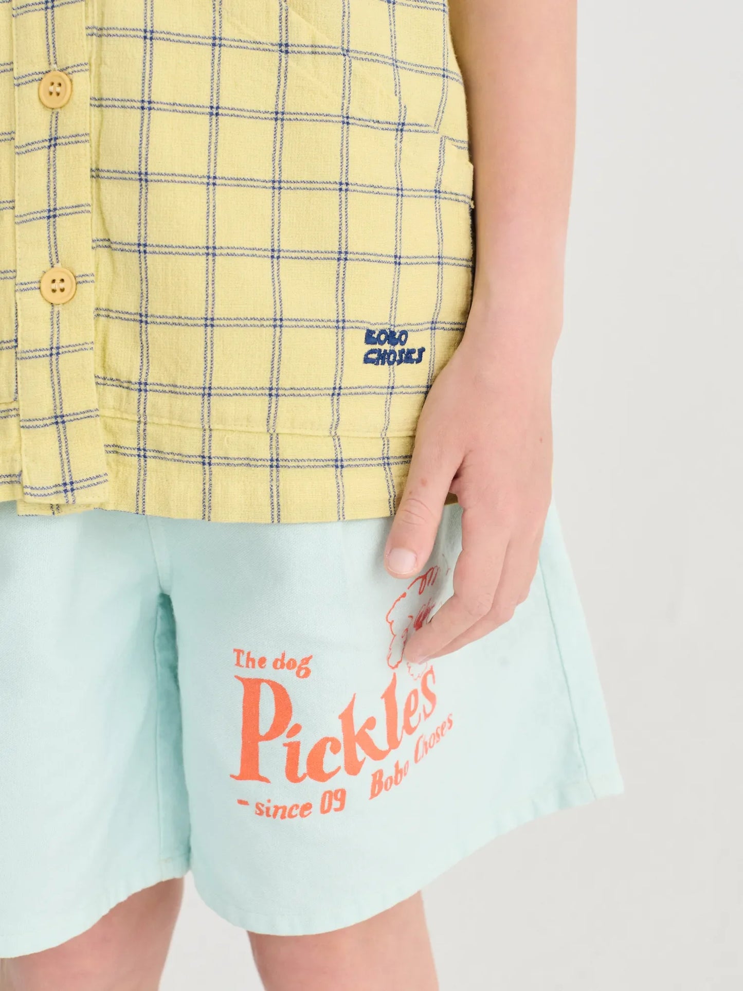 Bobo Choses Pickles The Dog Woven Bermuda Shorts