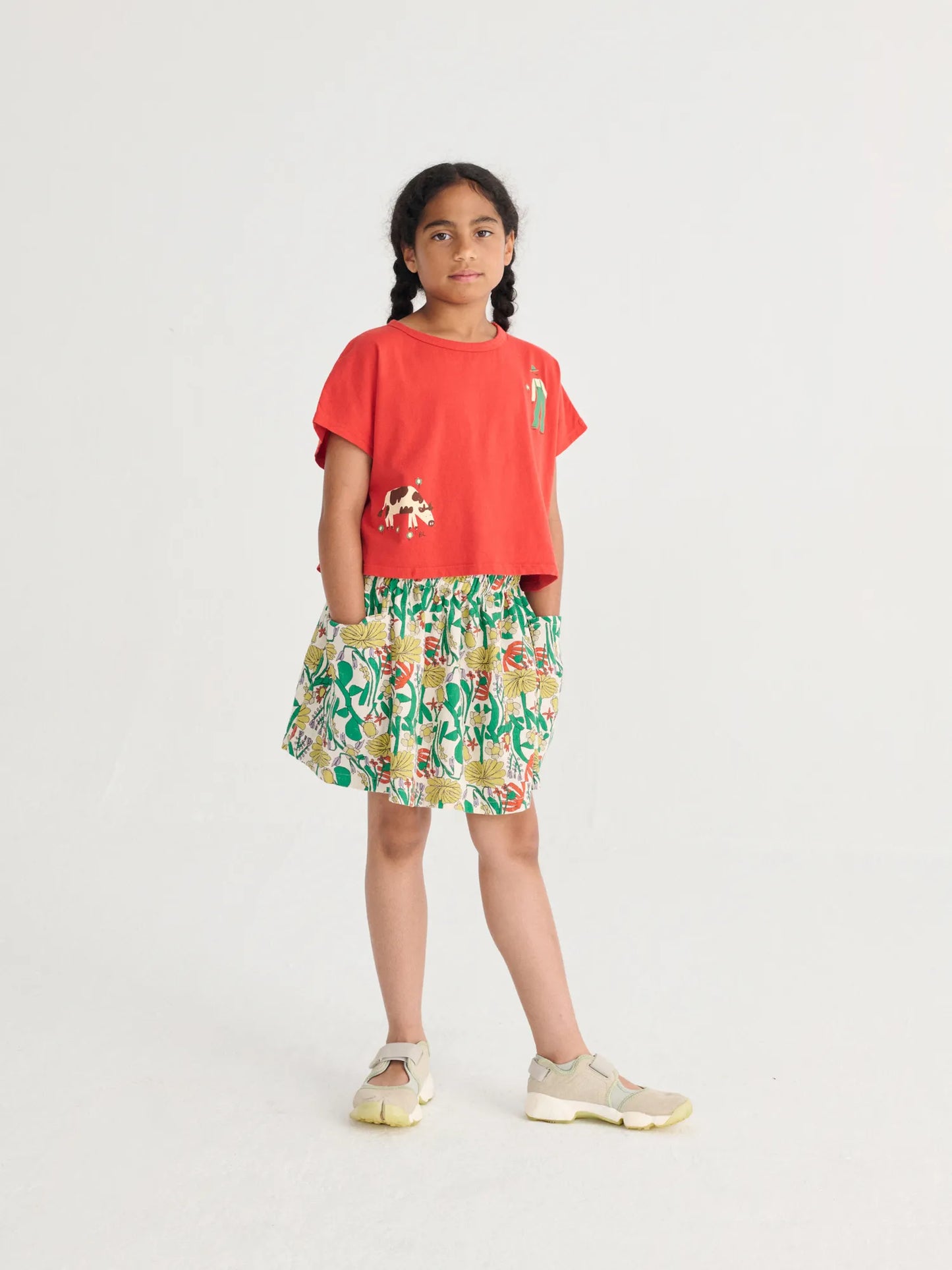 Bobo Choses Color Herbalist All Over Woven Skirt