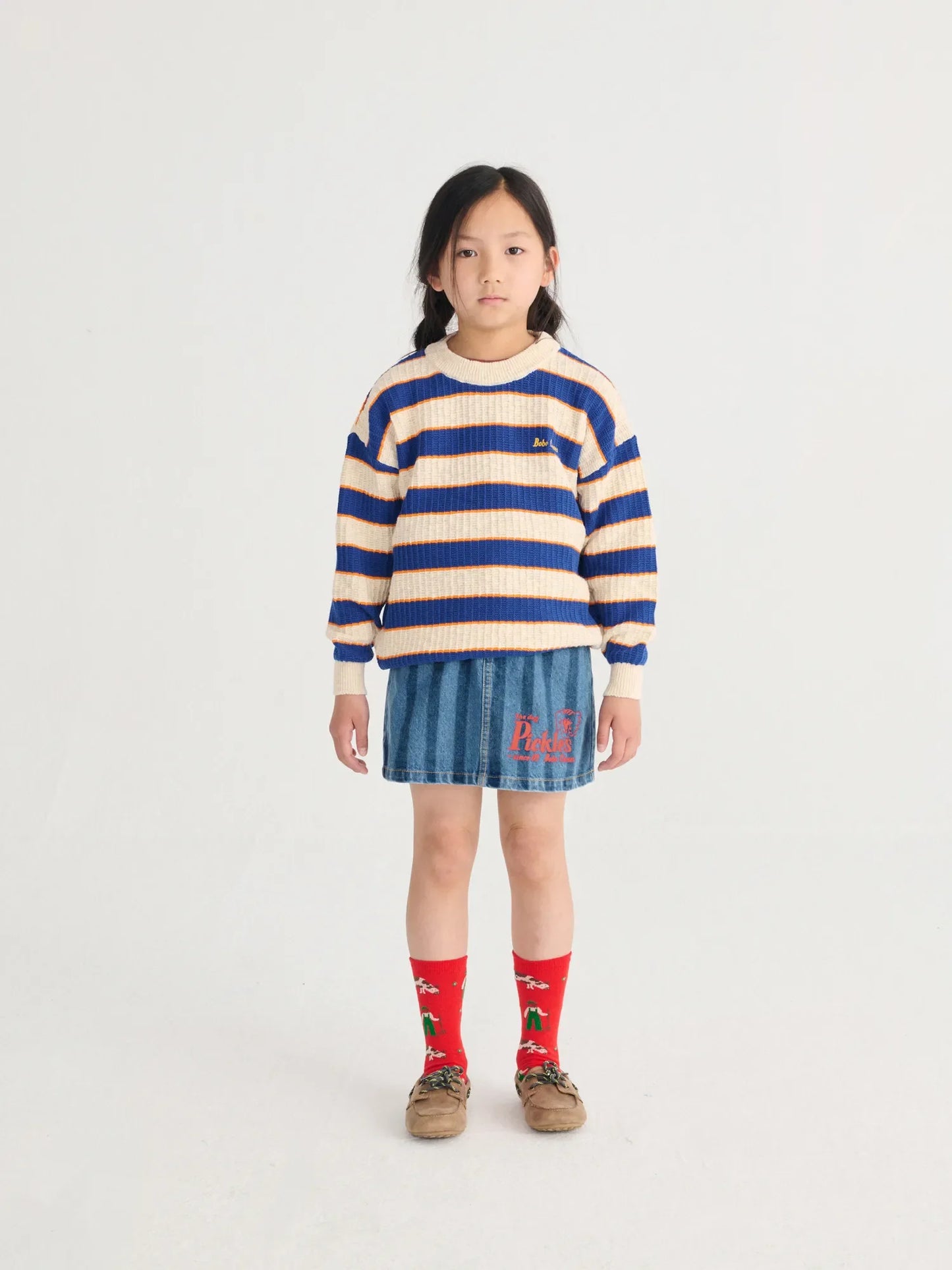 Bobo Choses Pickles The Dog Denim Skirt