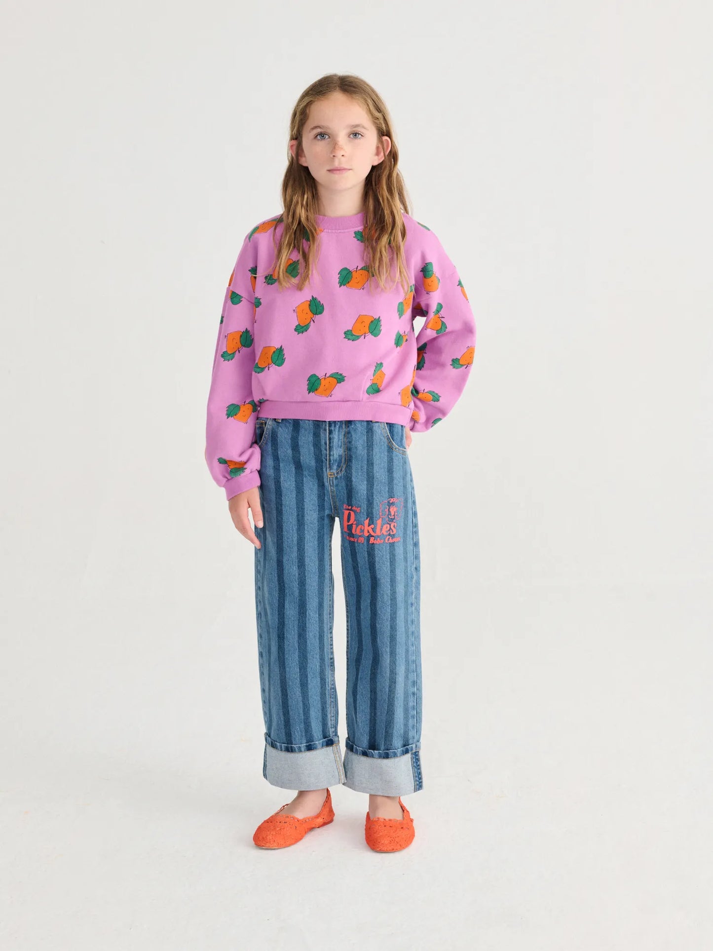 Bobo ChosesPickles The Dog Striped Denim Pants