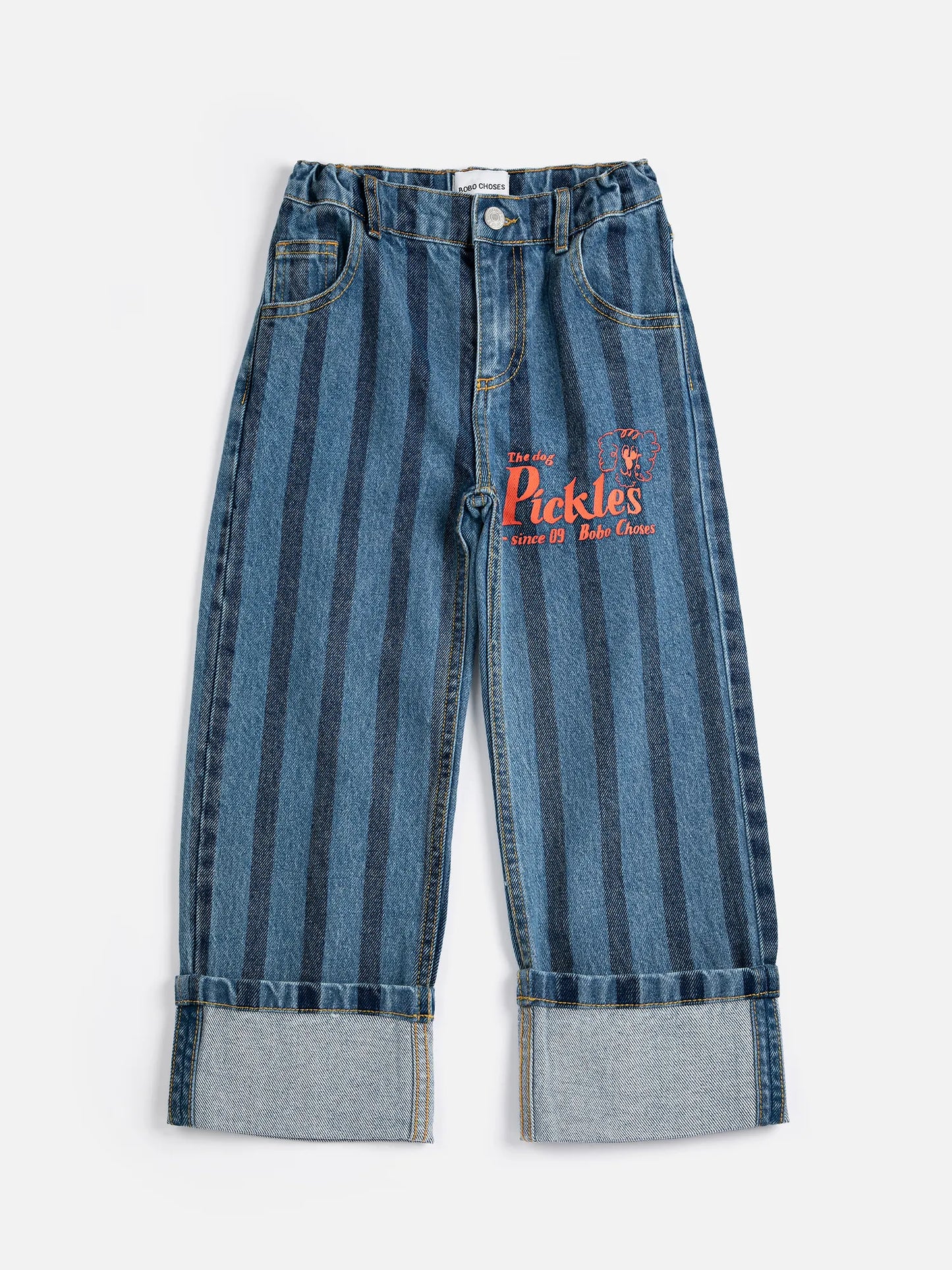 Bobo ChosesPickles The Dog Striped Denim Pants