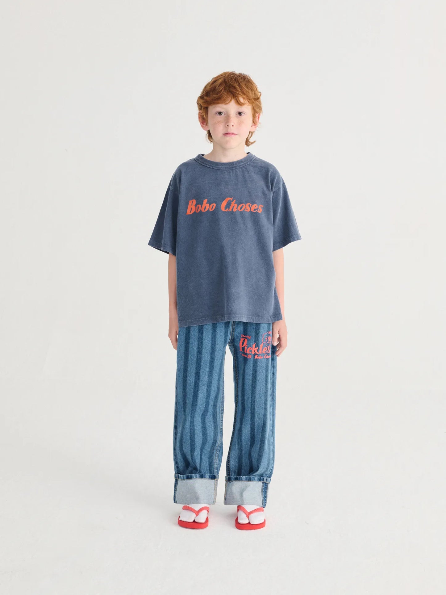 Bobo ChosesPickles The Dog Striped Denim Pants