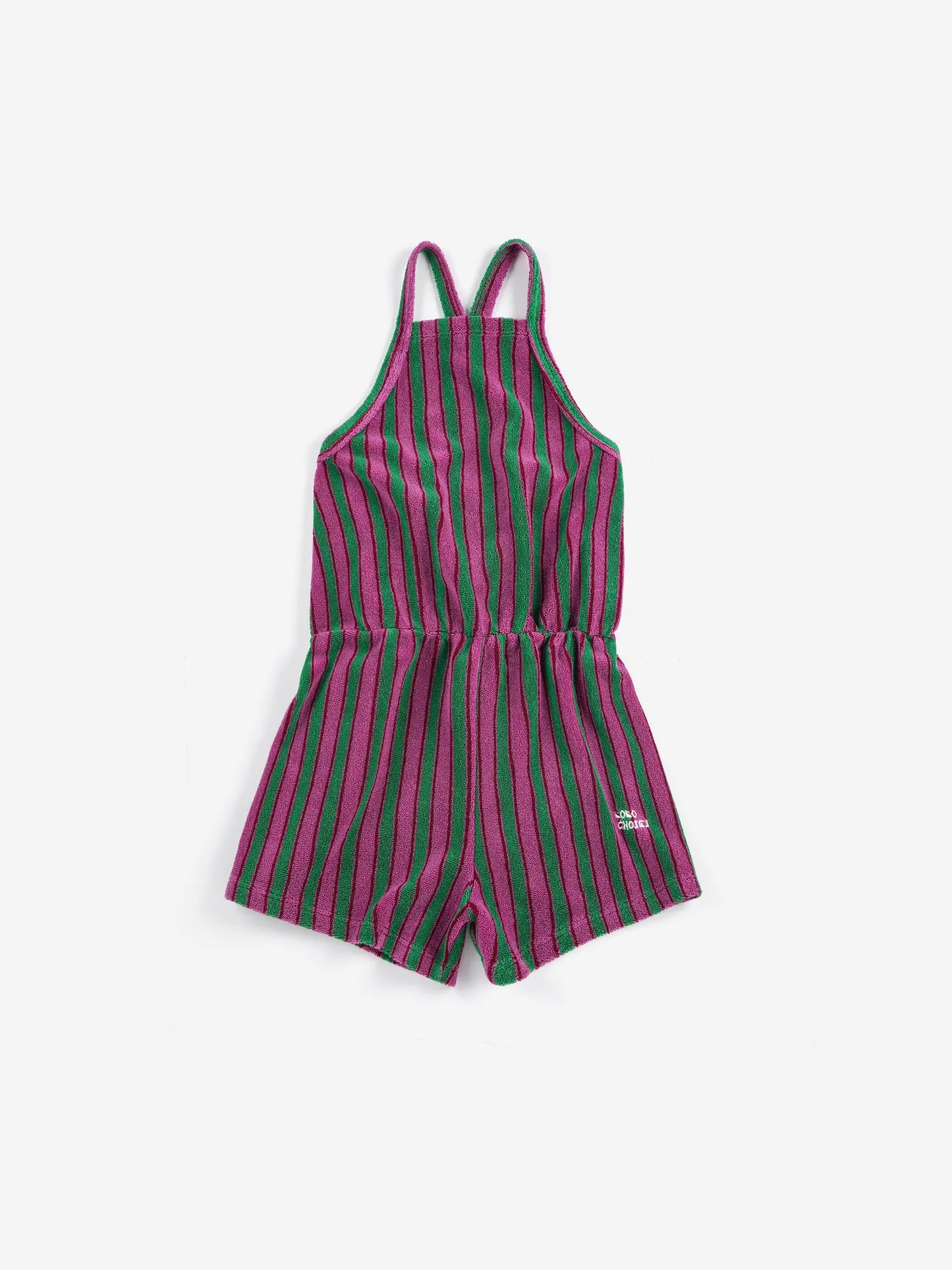 Bobo Choses Striped Terry Cloth Jumpsuit