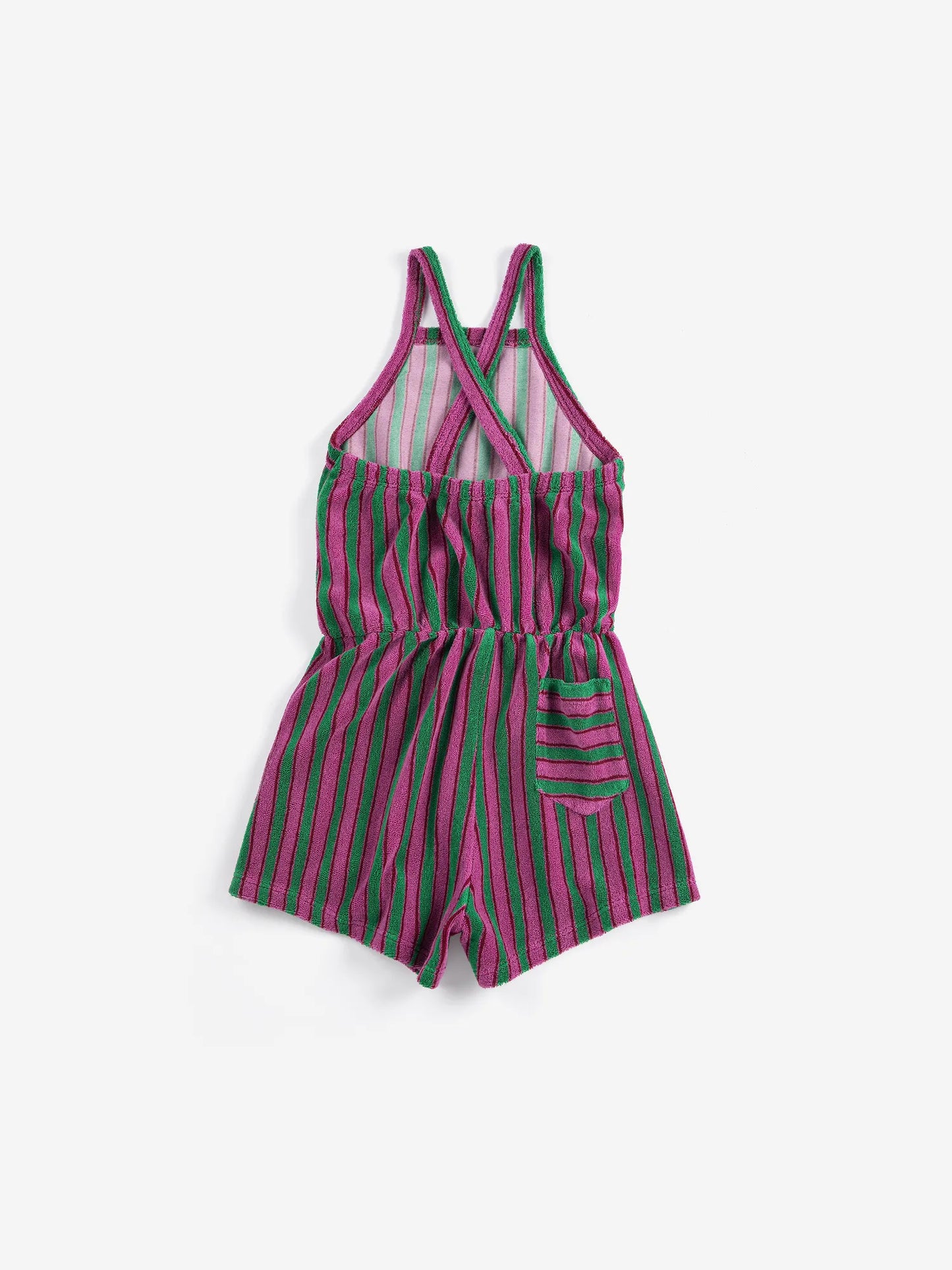 Bobo Choses Striped Terry Cloth Jumpsuit