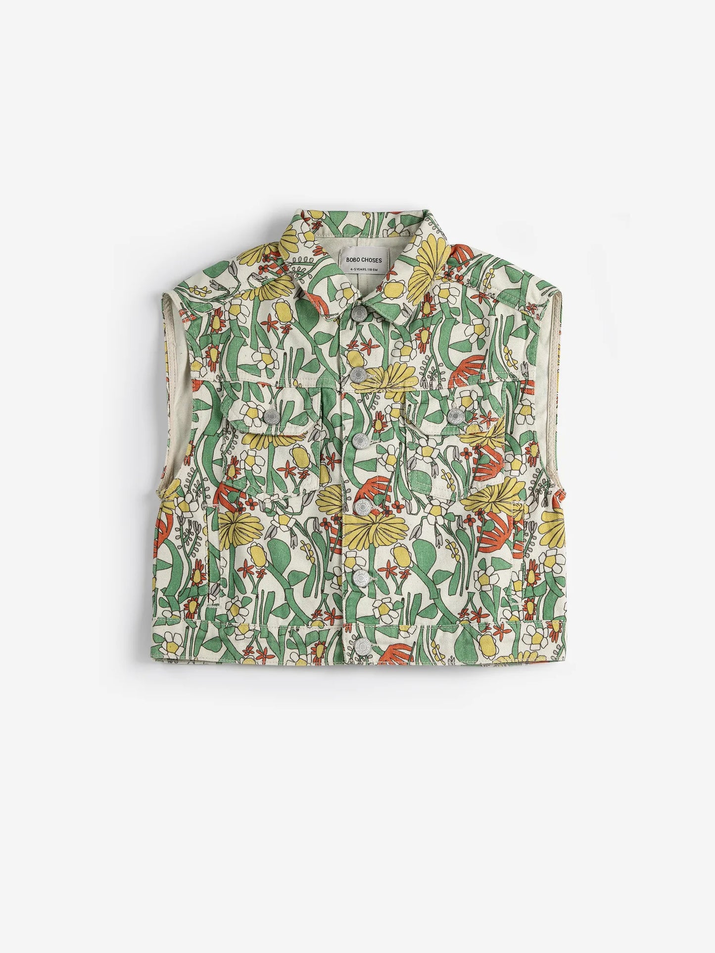 Bobo Choses Color Herbalist All Over Twill Vest