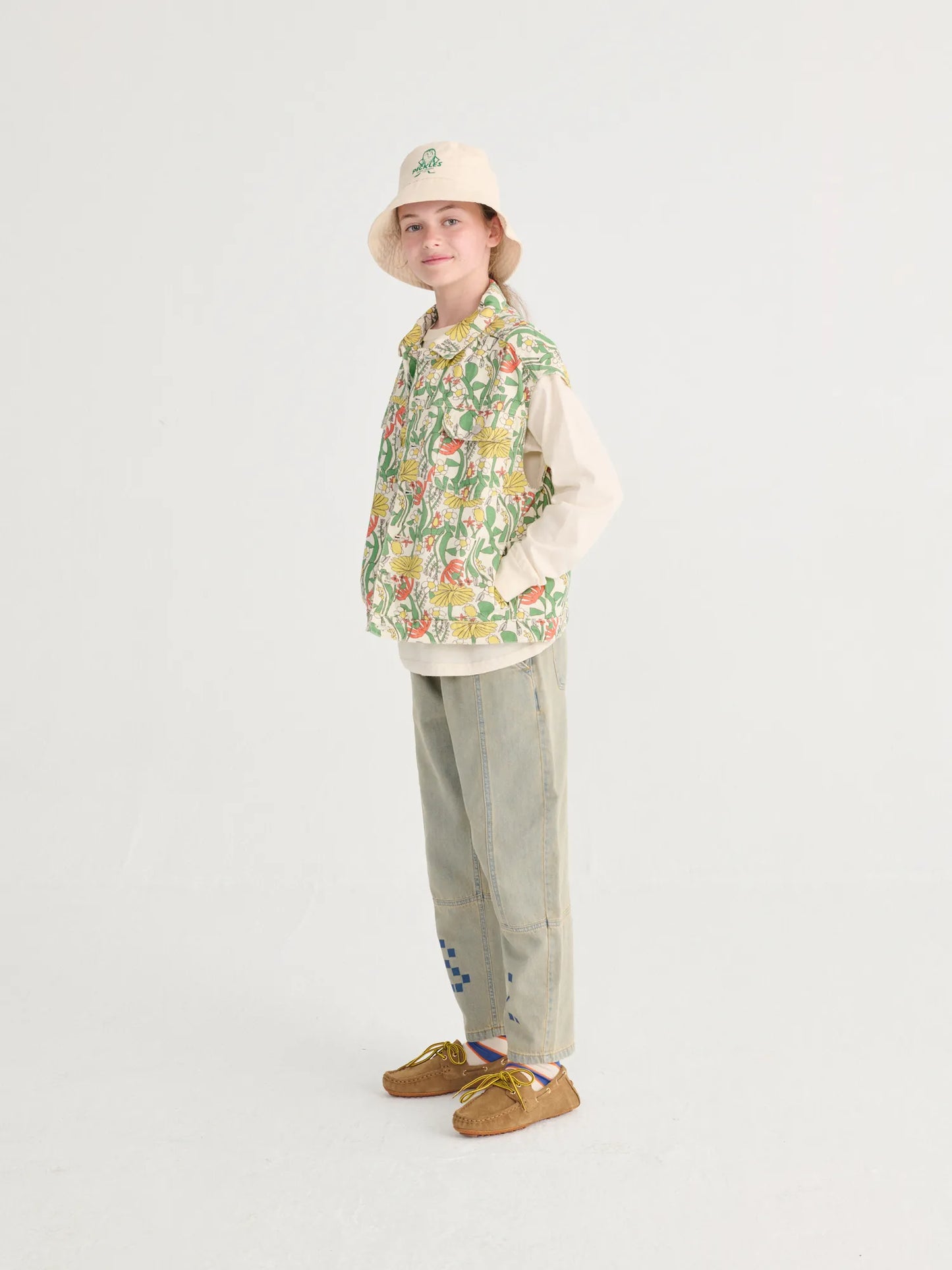 Bobo Choses Color Herbalist All Over Twill Vest