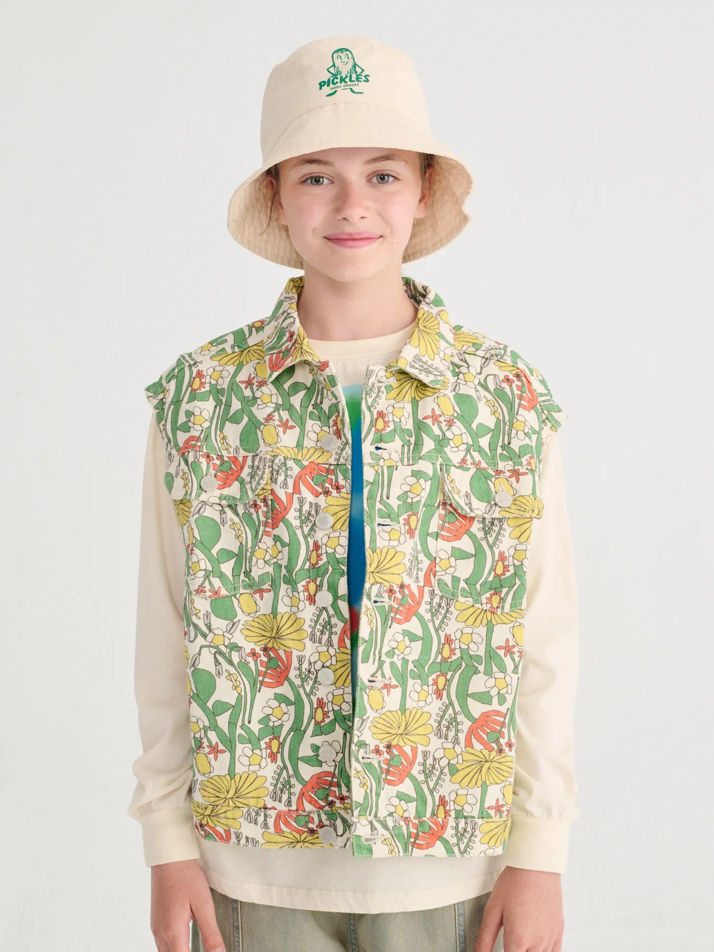 Bobo Choses Color Herbalist All Over Twill Vest