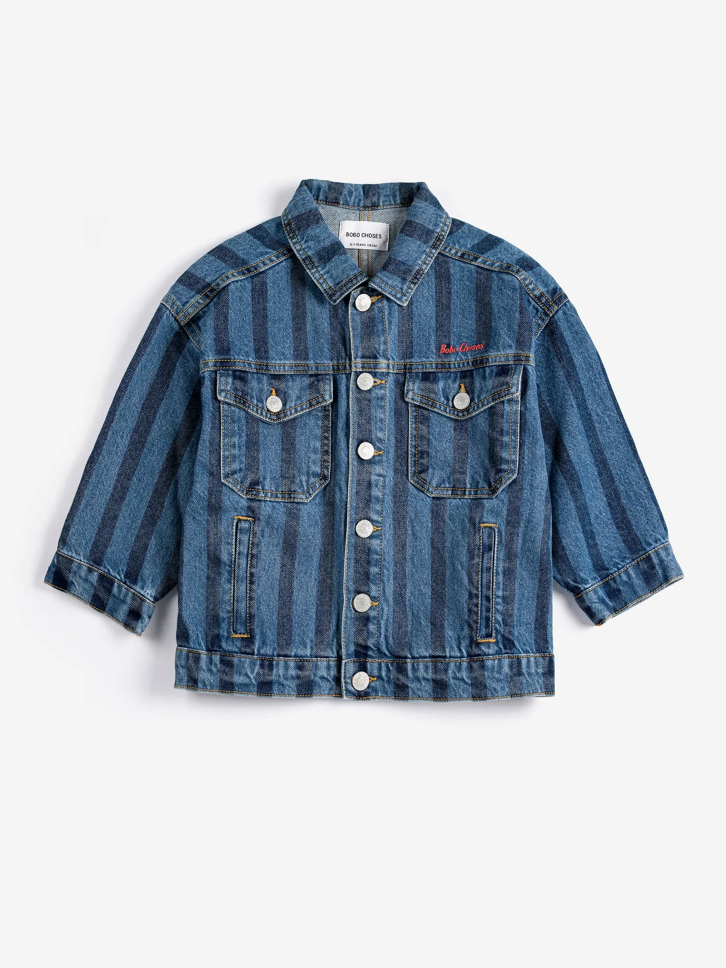 Bobo Choses Striped Denim Jacket