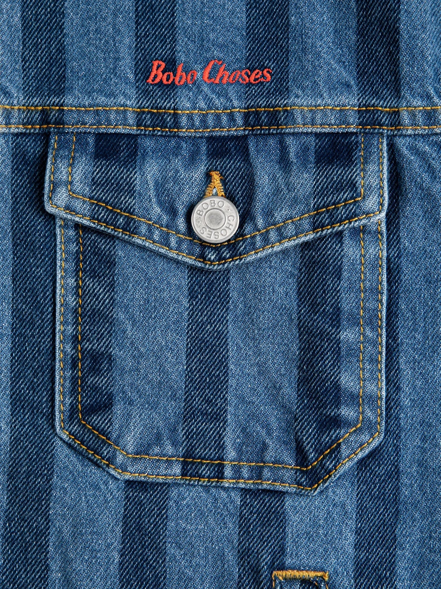 Bobo Choses Striped Denim Jacket