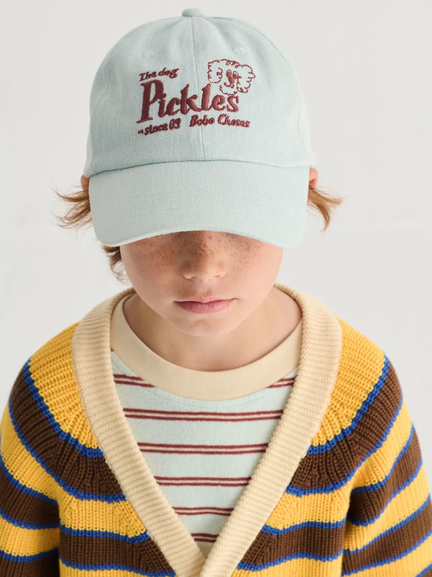Bobo Choses Pickles The Dog Denim Cap