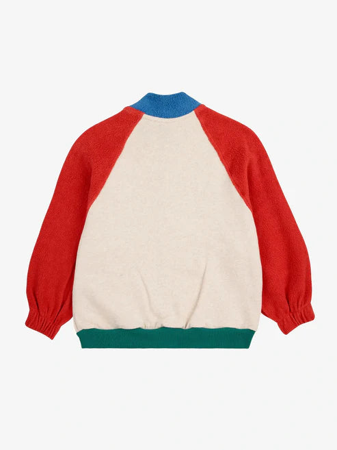 Bobo Choses B.C Vintage Color Block Zipped Sweatshirt