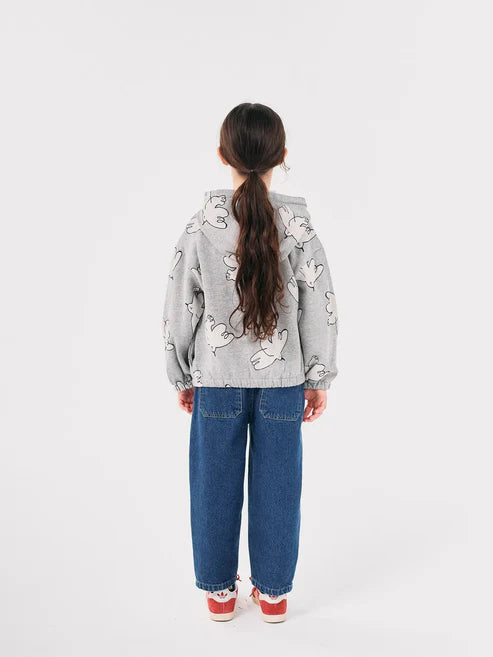 Bobo Choses Freedom Bird All Over Zipped Hoodie