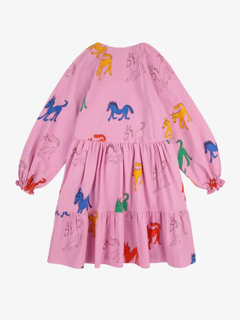 Bobo Choses Wonder Horse All Over Woven Dress