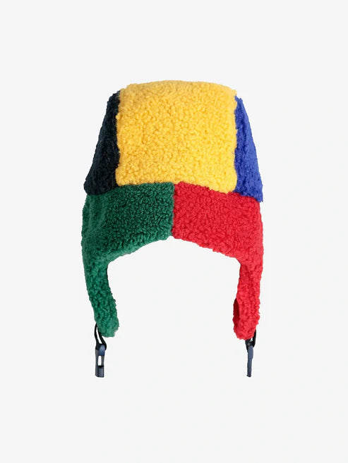 Bobo Choses Color Block Sheepskin Chapka