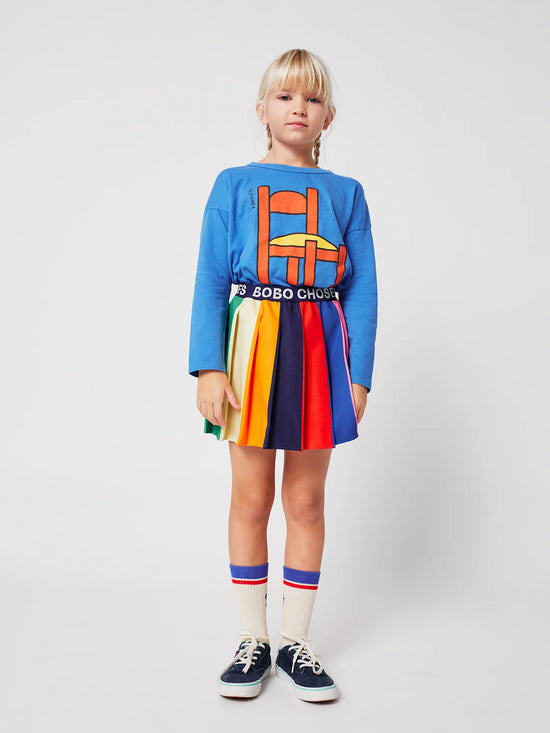 Bobo Choses Color Block Pleated Skirt