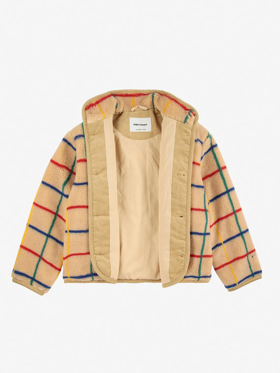 Bobo Choses Color Stripes Sheepskin Jacket