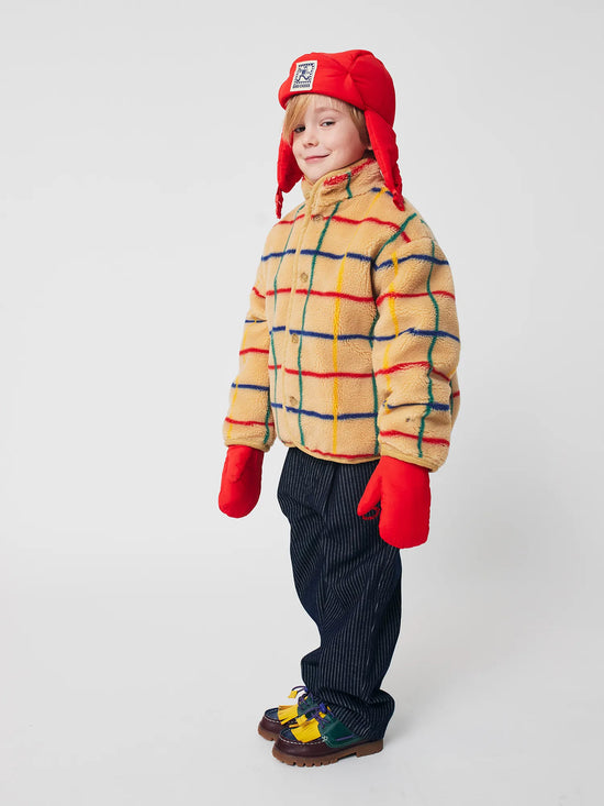 Bobo Choses Color Stripes Sheepskin Jacket