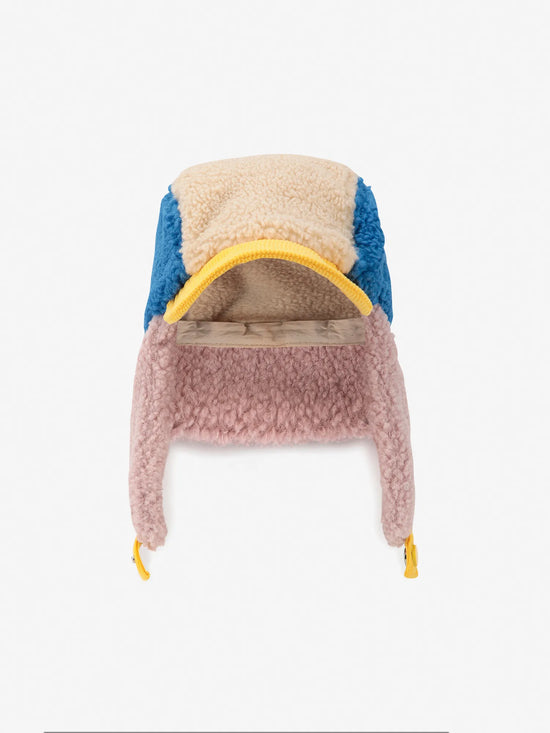 Bobo Choses Color Block Sheepskin Chapka