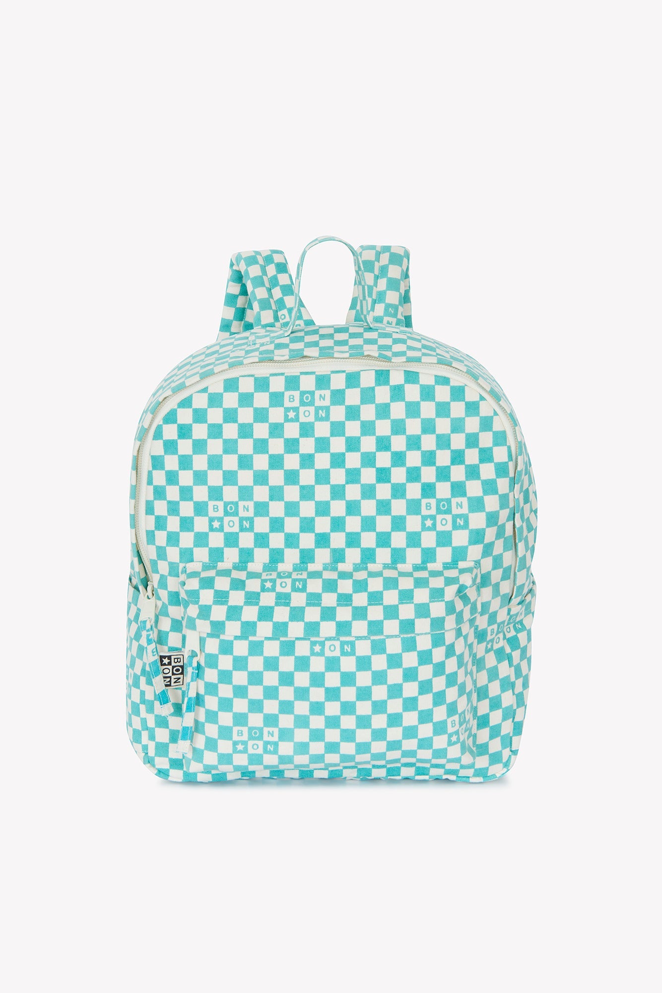 Bonton Small Checkerboard Blue Vintage Backpack