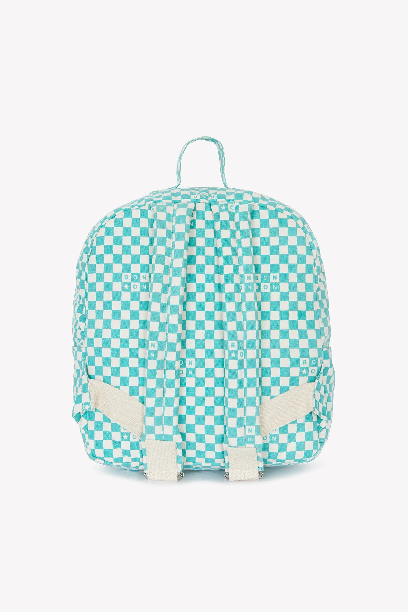 Bonton Small Checkerboard Blue Vintage Backpack