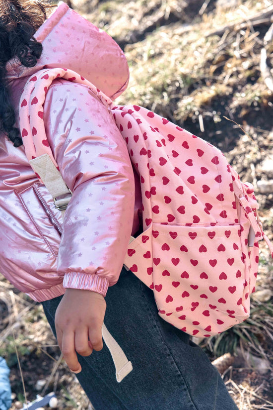 Bonton Heart Pink Dark Backpack