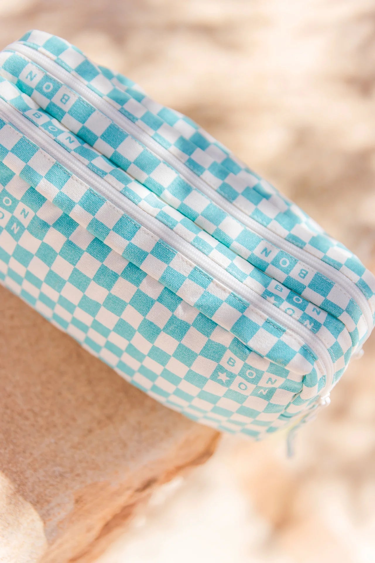 Bonton Checkerboard Blue Vintage Case