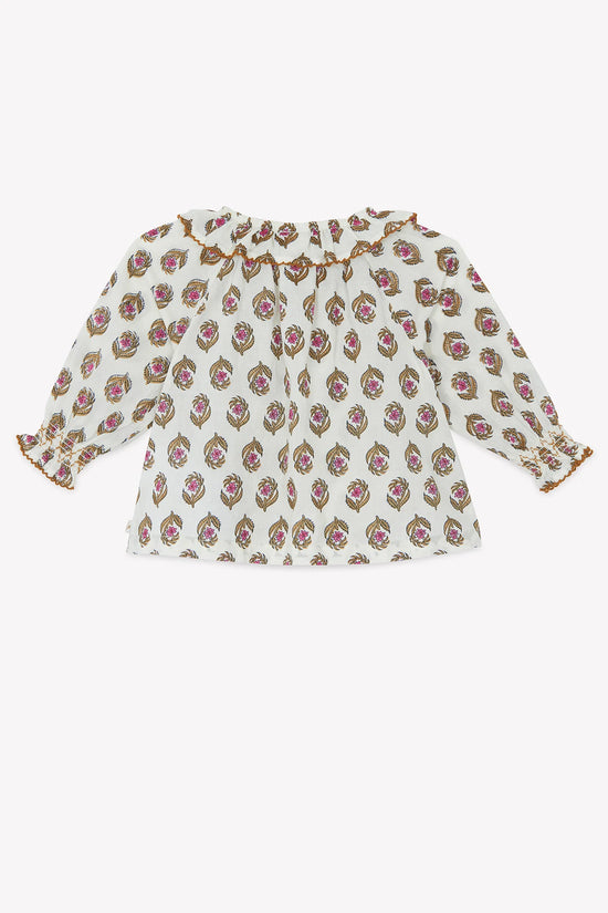 Bonton Solar Blockprint Baby Blouse